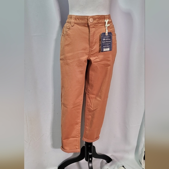 Democracy Women's NWT Peach "Ab" Solution Ankle Skimmer Skinny Jeans 10 Petite - Picture 2 of 12